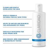 12% Glycolic Acid Exfoliating Face Wash | Medical Grade [Strong] Anti-Wrinkle Anti-Aging Anti-Acne Deep Clean Facial Cleanser, Fades Age Spots & Evens Tone | Claridad Skincare